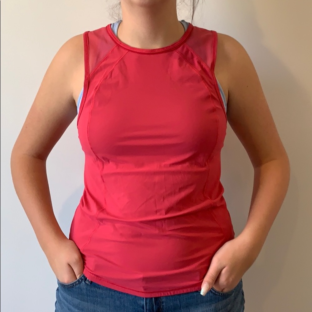 Lululemon Dark Pink Cutout back tank top